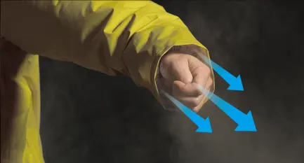 袖からの排出